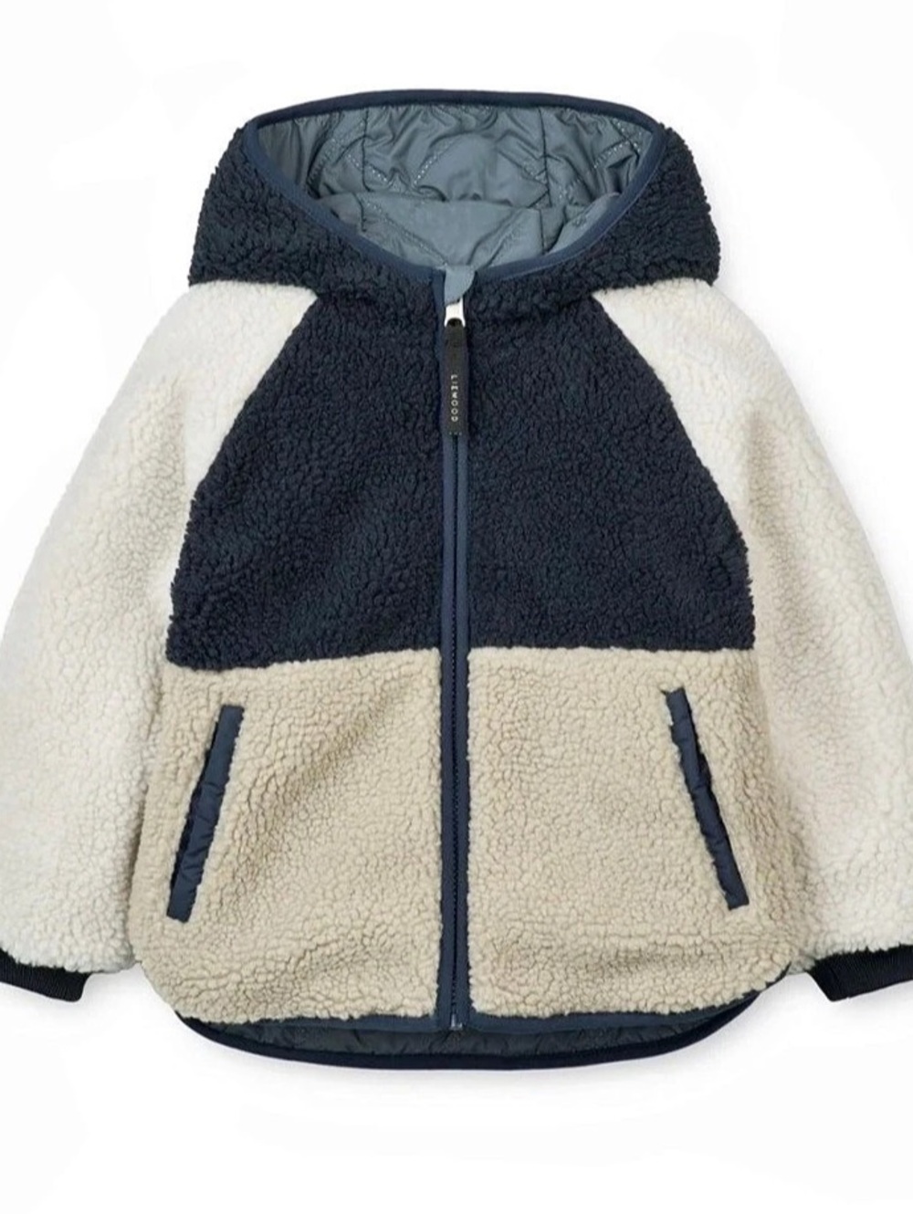 Liewood Jackson Reversible Jacket in blue & off-white